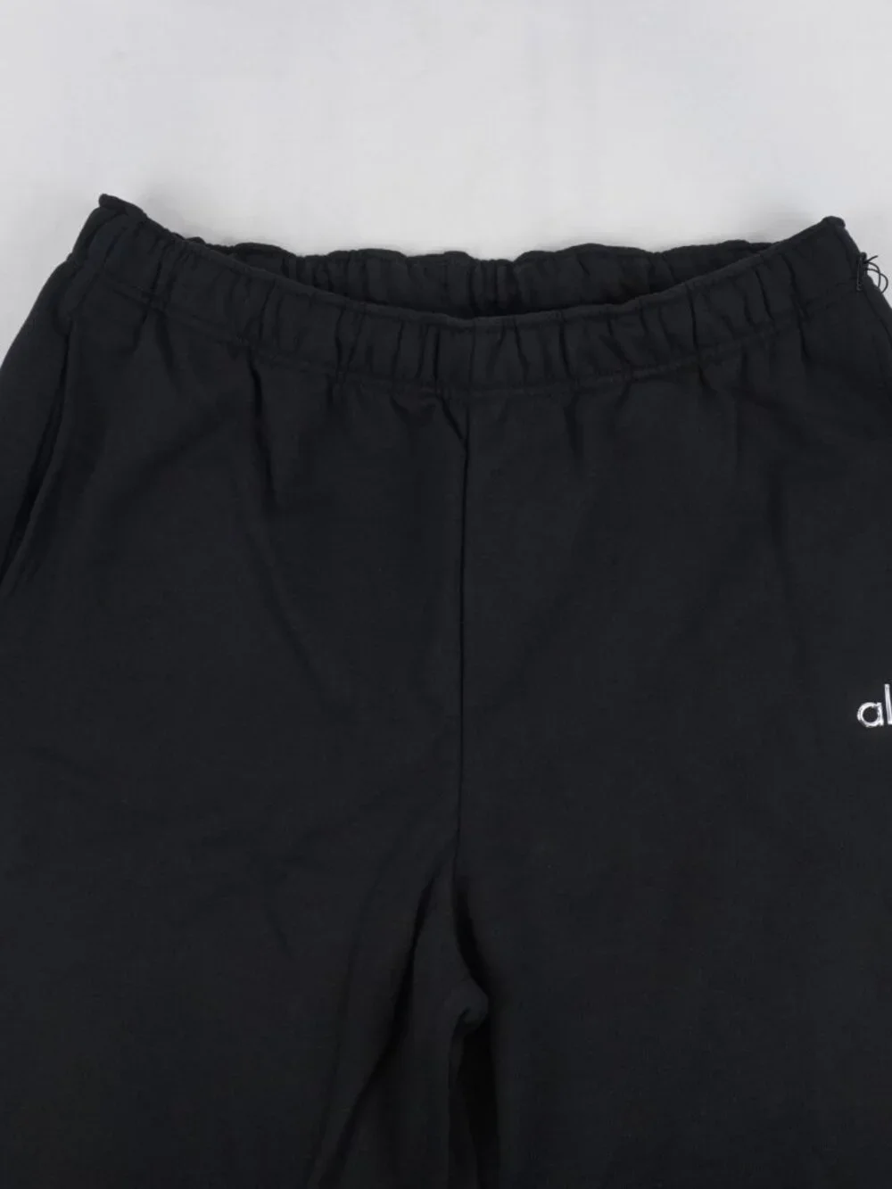 ALO Yoga Accolade Cotton Blend Logo Sweatpants In Black - Women's Size XL - NWT